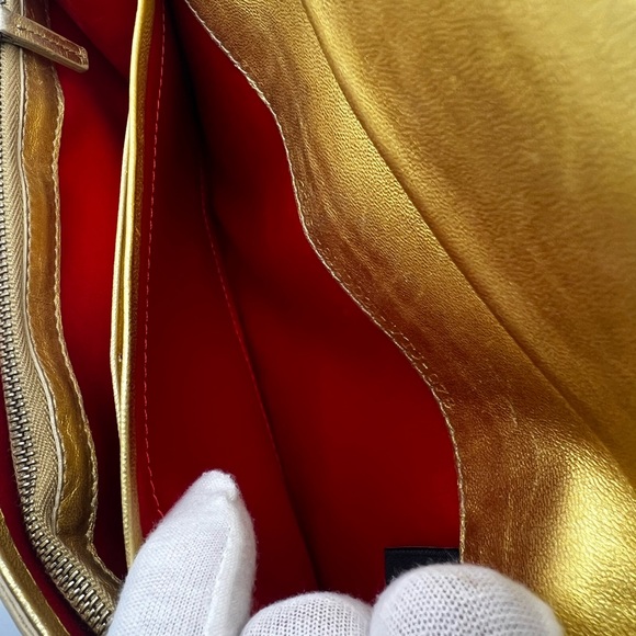 GUC Fendi Gold Zucca Embossed Wallet - Picture 10 of 13